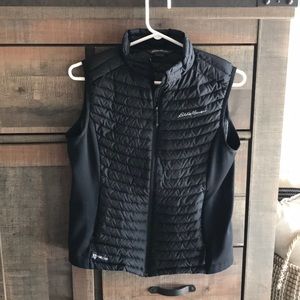 Black Eddie Bauer Down Puffer vest